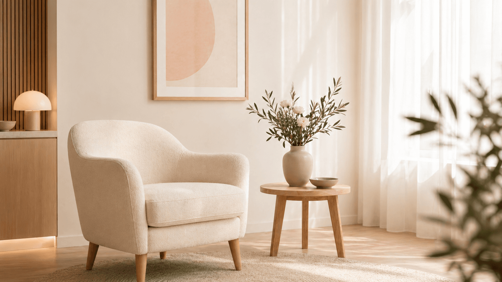 Soft natural light in a private consultation room